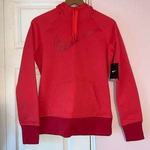 Nike pink hoodie NWT size small therma fit